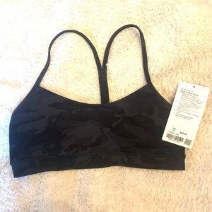 Lululemon Flow Y Bra Incognito Camo Gray